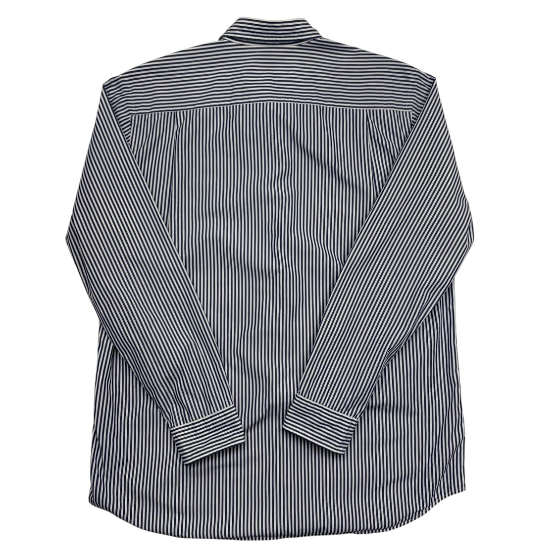 꼼데가르송 블랙 하트 와펜 블루 스트라이프 셔츠 L 상품이미지4