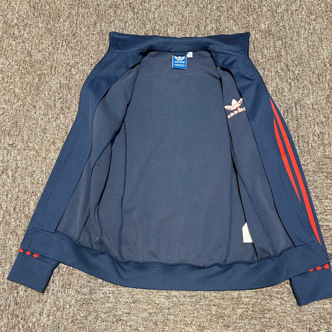 S) 아디다스 유로파 져지 집업 트랙탑 네이비&레드 상품이미지4