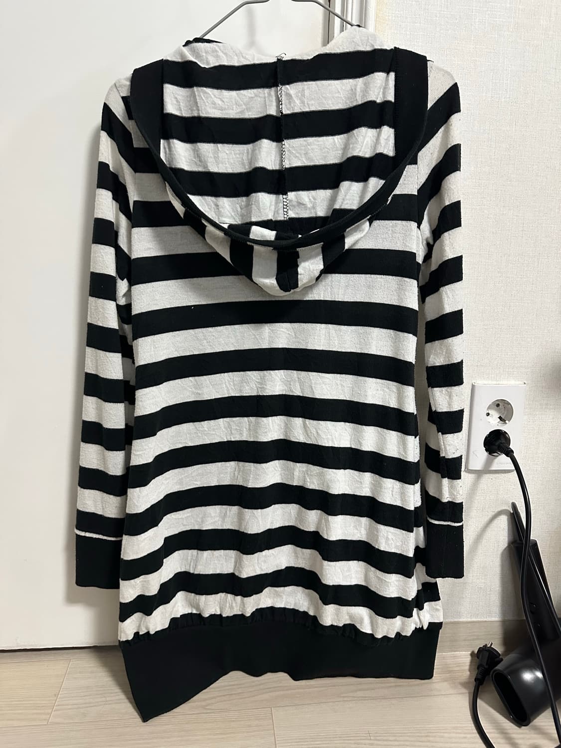 일본 빈티지 펑크 갸루 롱 후드 가디건 상품이미지2