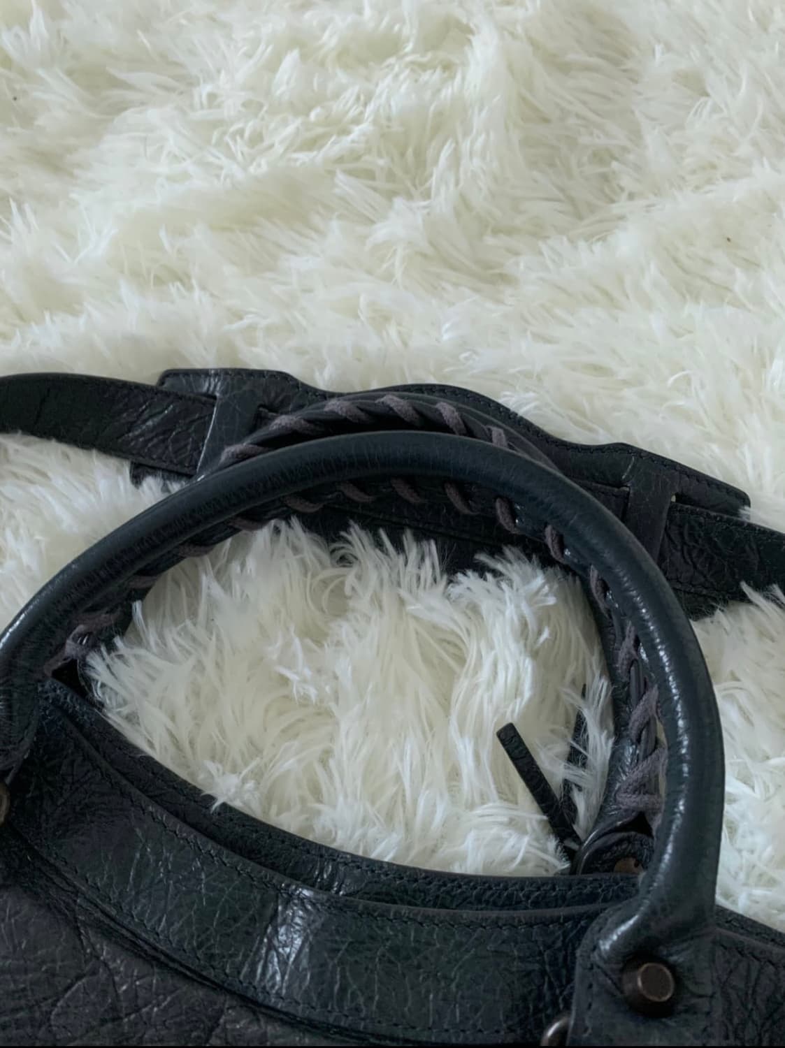 발렌시아가 미디움 다크그레이 모터백  상품이미지5