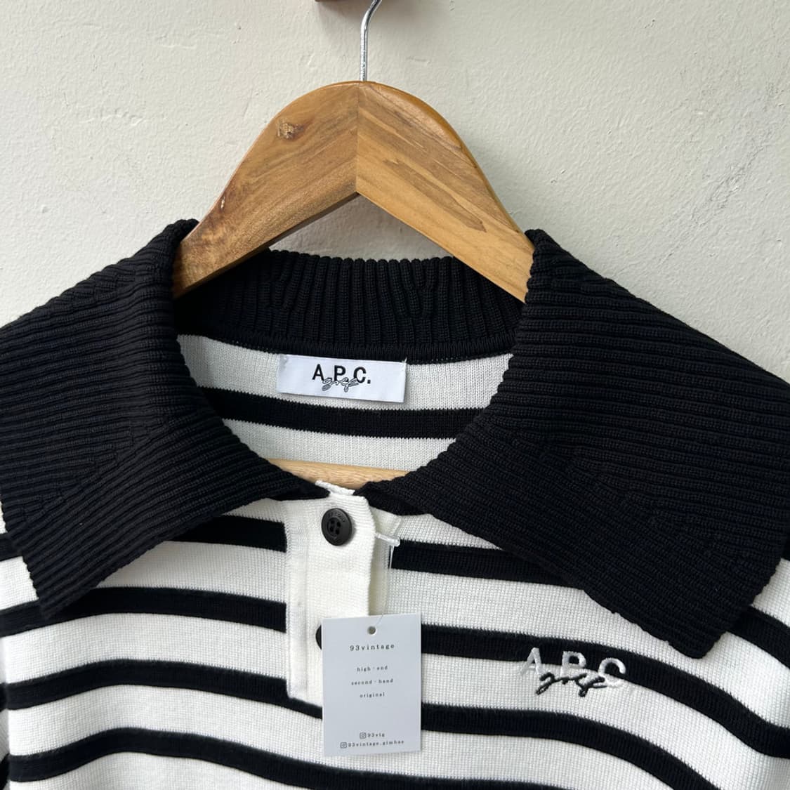 16591 - A.P.C. 아페쎄 스트라이프 카라 니트 상품이미지3