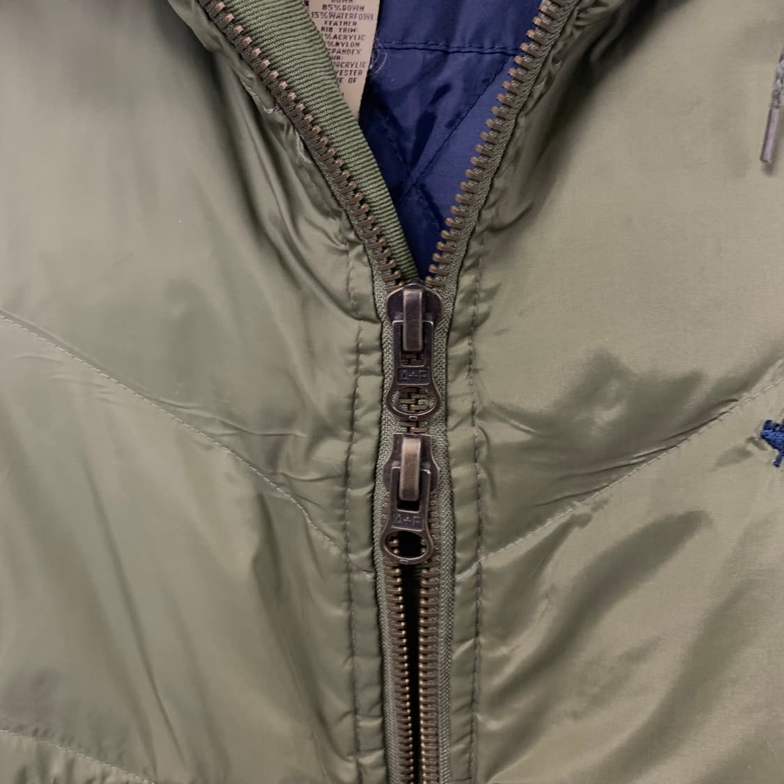 아베크롬비 산양로고 카키 봄버 자켓 상품이미지6