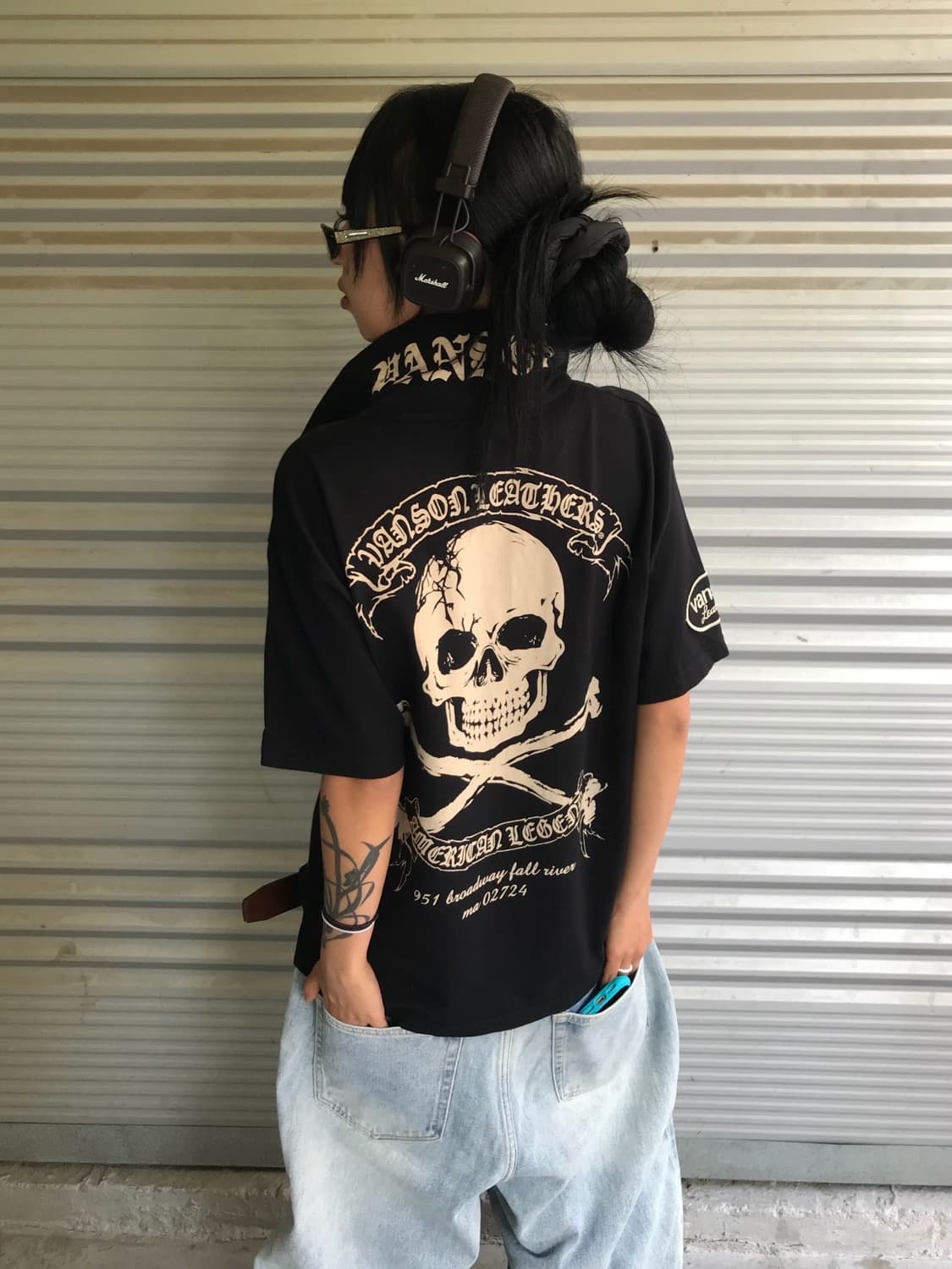 < Vanson Leathers Skull PK T-shirt > 상품이미지1