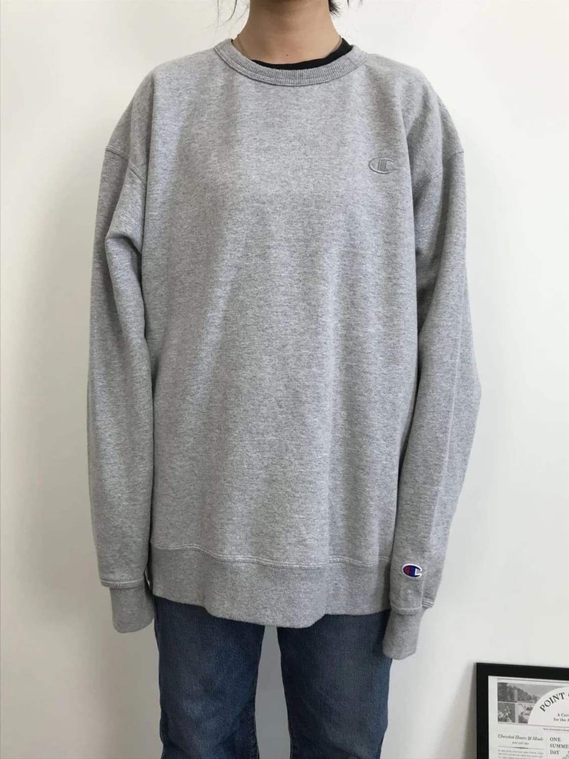 Champion Authentic Sweatshirt Gray 상품이미지2