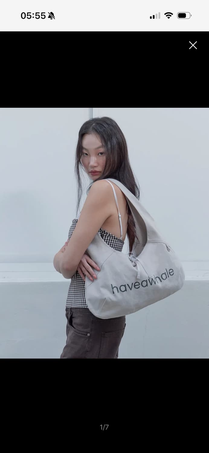 해브어웨일 코튼 바게트 에코백 상품이미지1