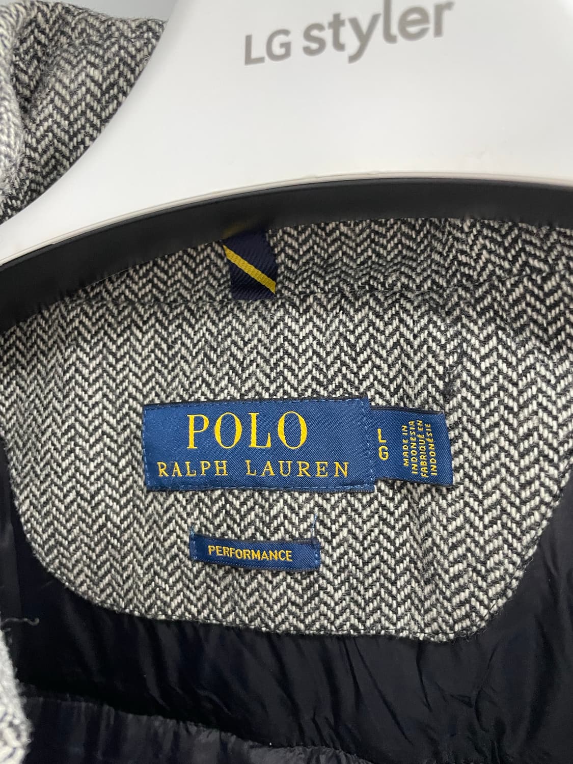 폴로 랄프로렌 울 헤링본 패딩L(매장정품) 상품이미지3