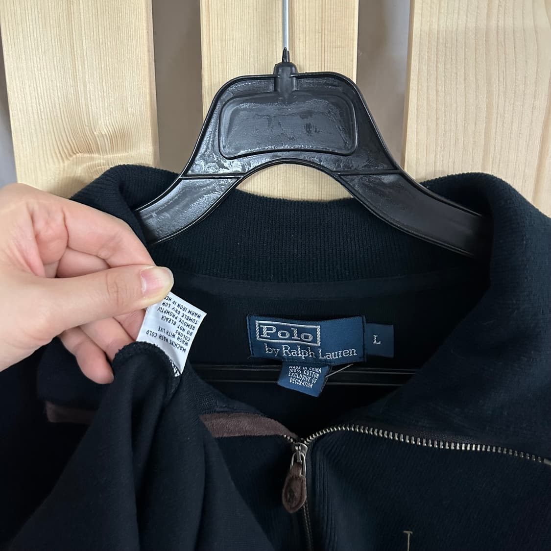 (L) 폴로 랄프로렌 포니 반집업 코튼 니트 상품이미지5