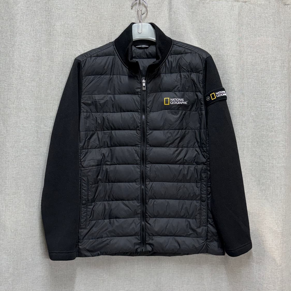 [XL] 내셔널지오그래픽 블랙 경량 다운 자켓점퍼 상품이미지1