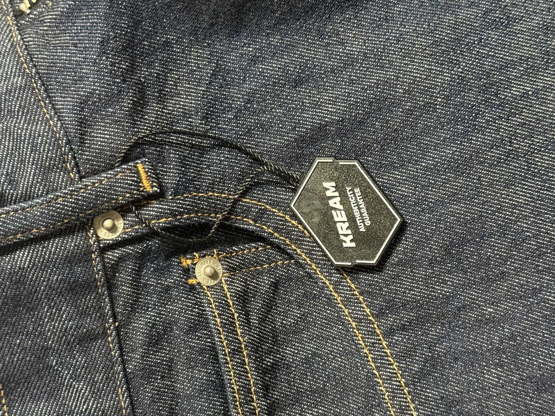 오라리 하드 트위스트 데님 와이드 인디고 32 상품이미지2