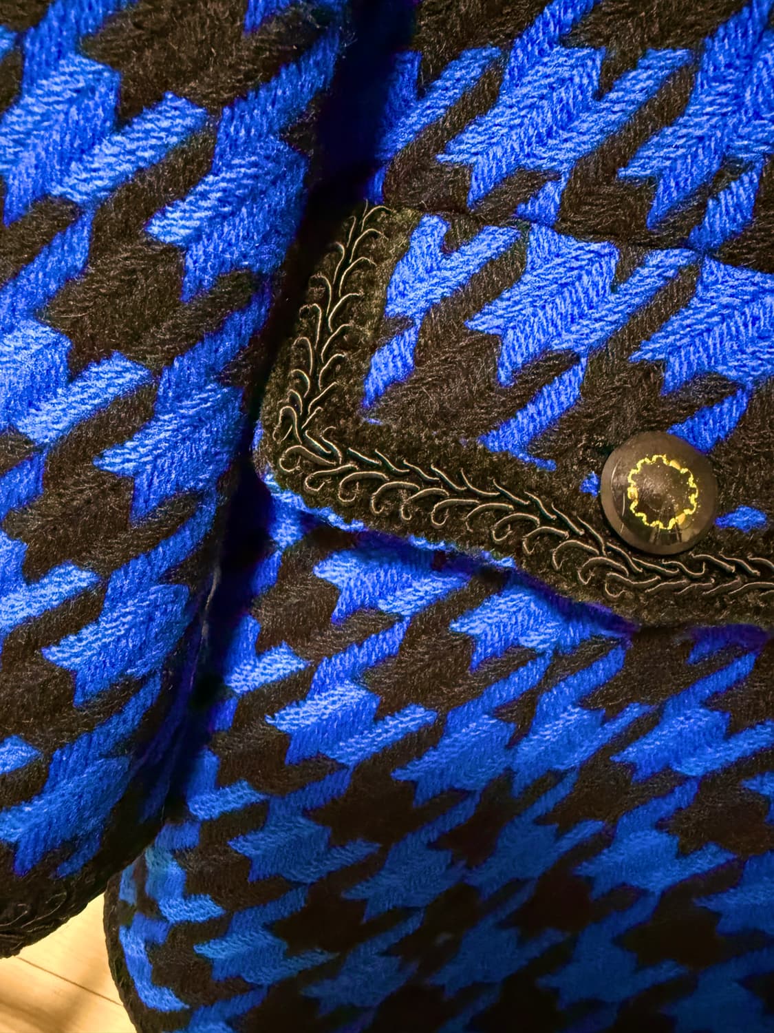 블루 하운드체크 빈티지 트위드 상품이미지8