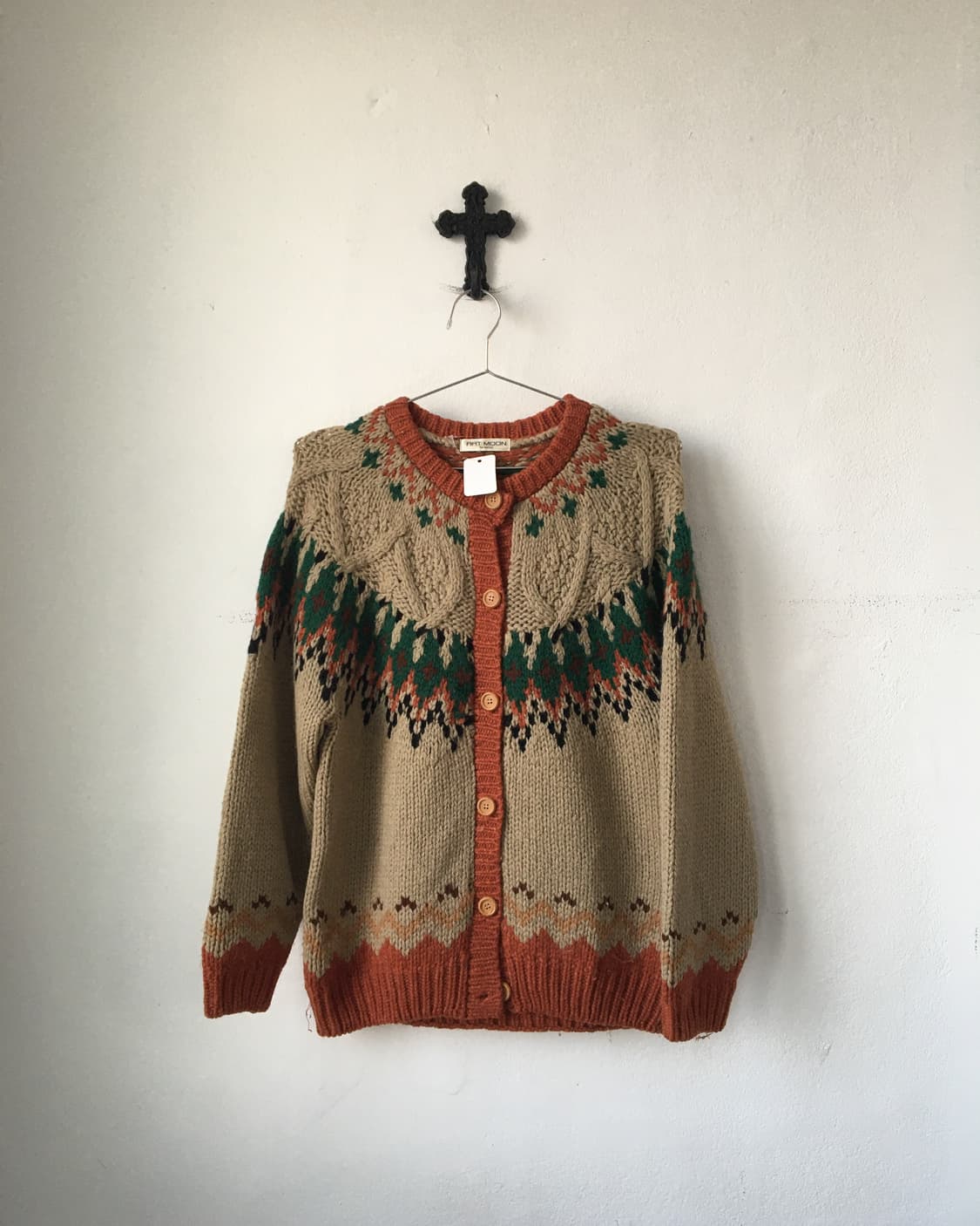 Nordic pattern knit cardigan 상품이미지2