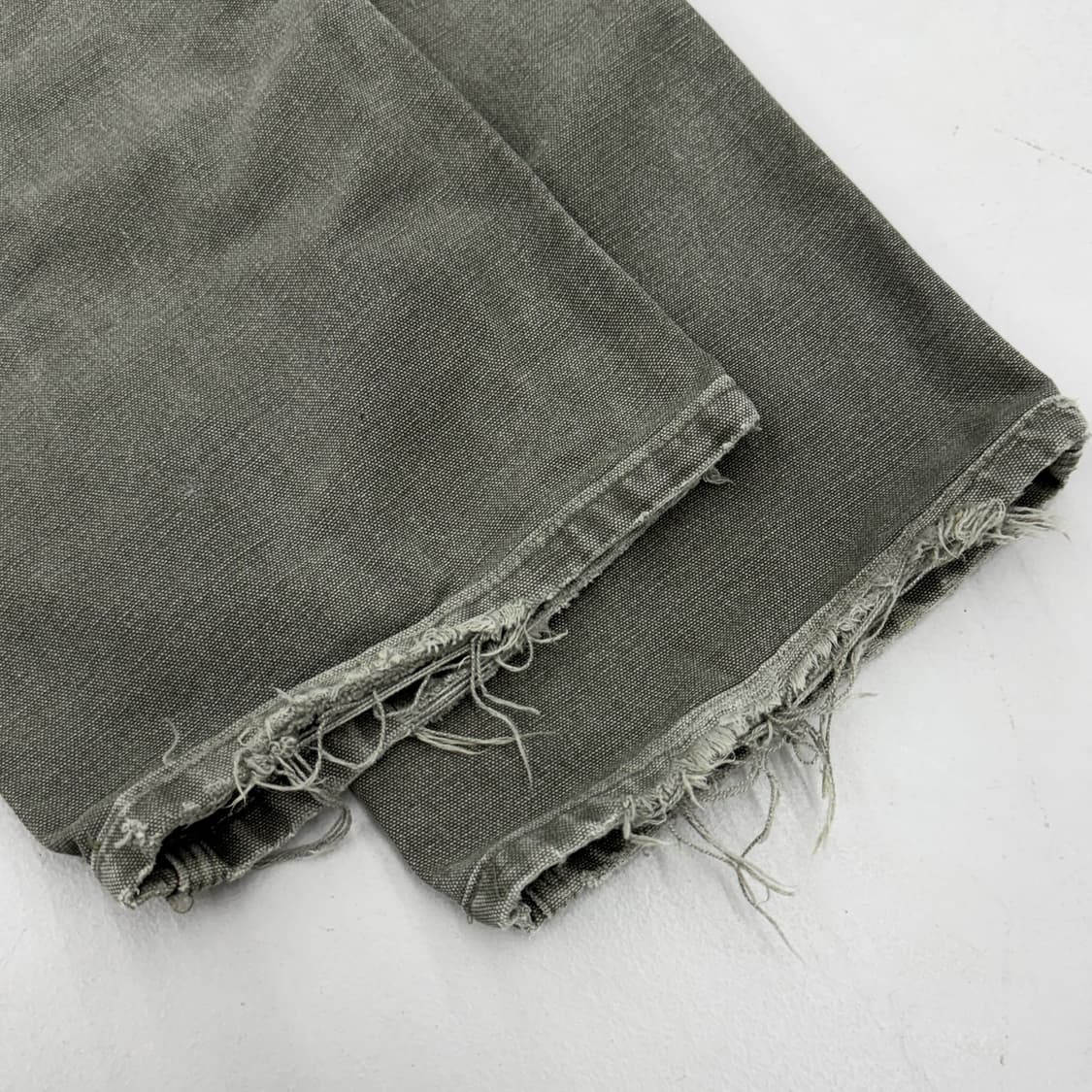 칼하트 OG 가죽패치 모스그린 카펜터 덕캔버스 페이딩 와이드 워크팬츠 상품이미지9