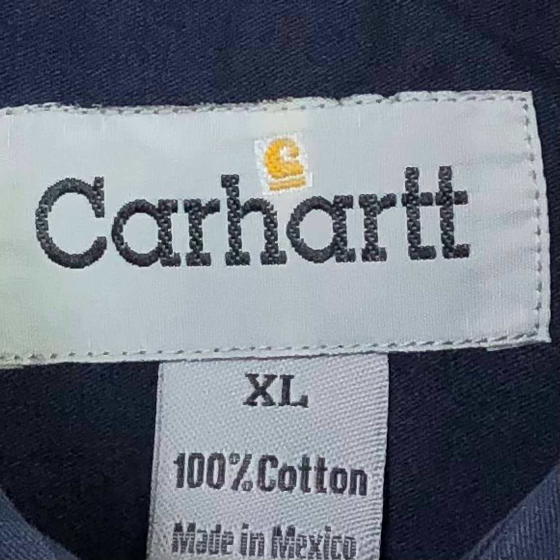 Xxl 칼하트 네이비 워크 셔츠 상품이미지3