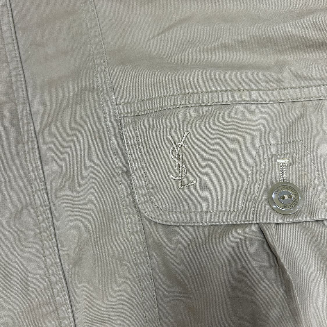 입생로랑 90s 빈티지 블루종 자켓(100) 상품이미지4