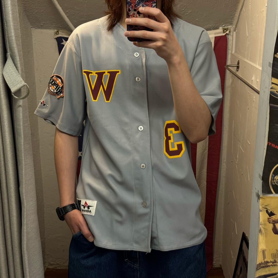 00s USA VINTAGE 라이트웨이트 베이스볼 져지 상품이미지1