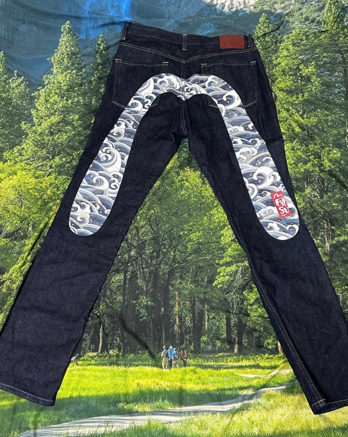 에비수 셀비지 프린팅 진 상품이미지1