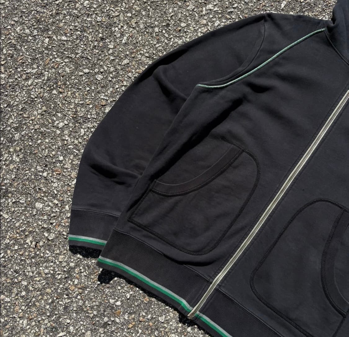 DIESEL 디젤 블랙컬러 라인 후드집업 상품이미지6