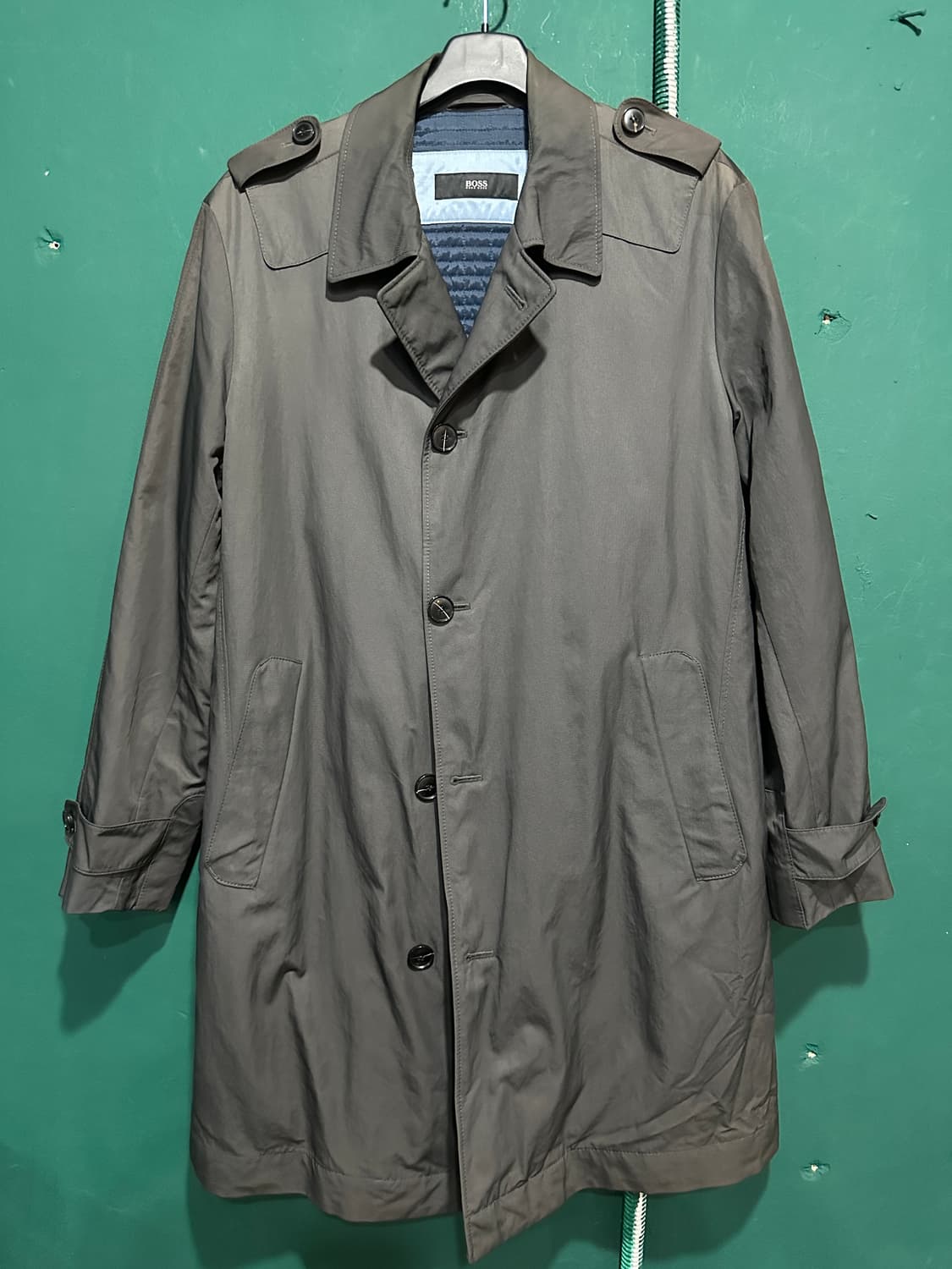 보스 트렌치코트 다크그레이100 상품이미지1