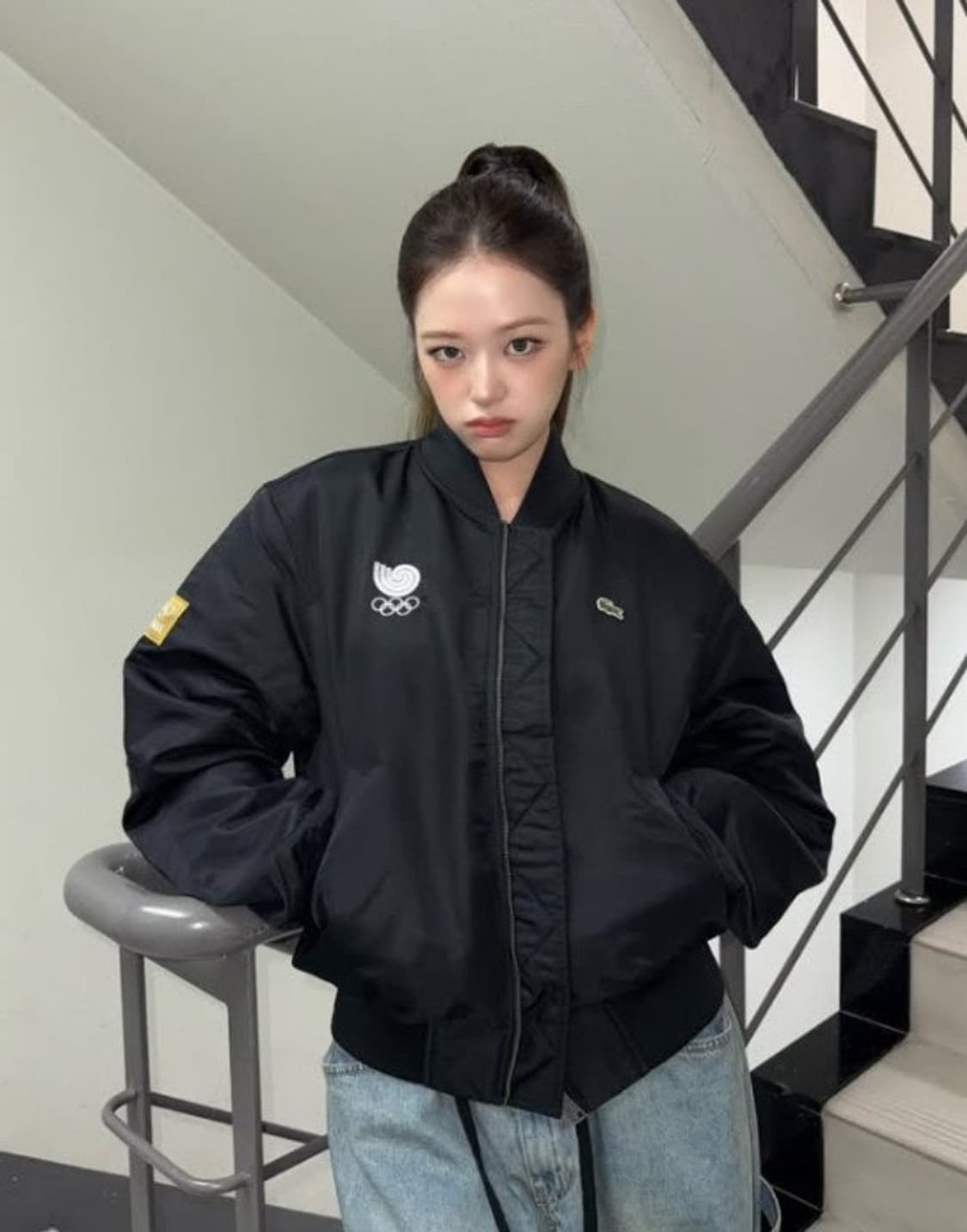 라코스테 1988 서울 올림픽 스페셜 봄버 자켓 상품이미지2