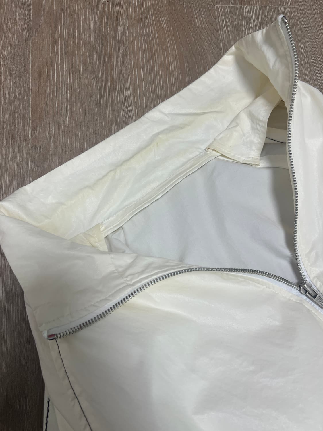 마뗑킴 로고 코팅 점퍼 바람막이 아이보리 상품이미지7