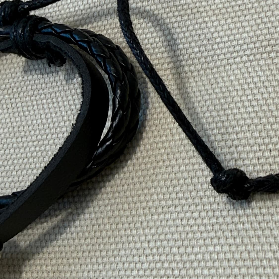 빈티지 무드 가죽 스컬 레더 팔찌  상품이미지7