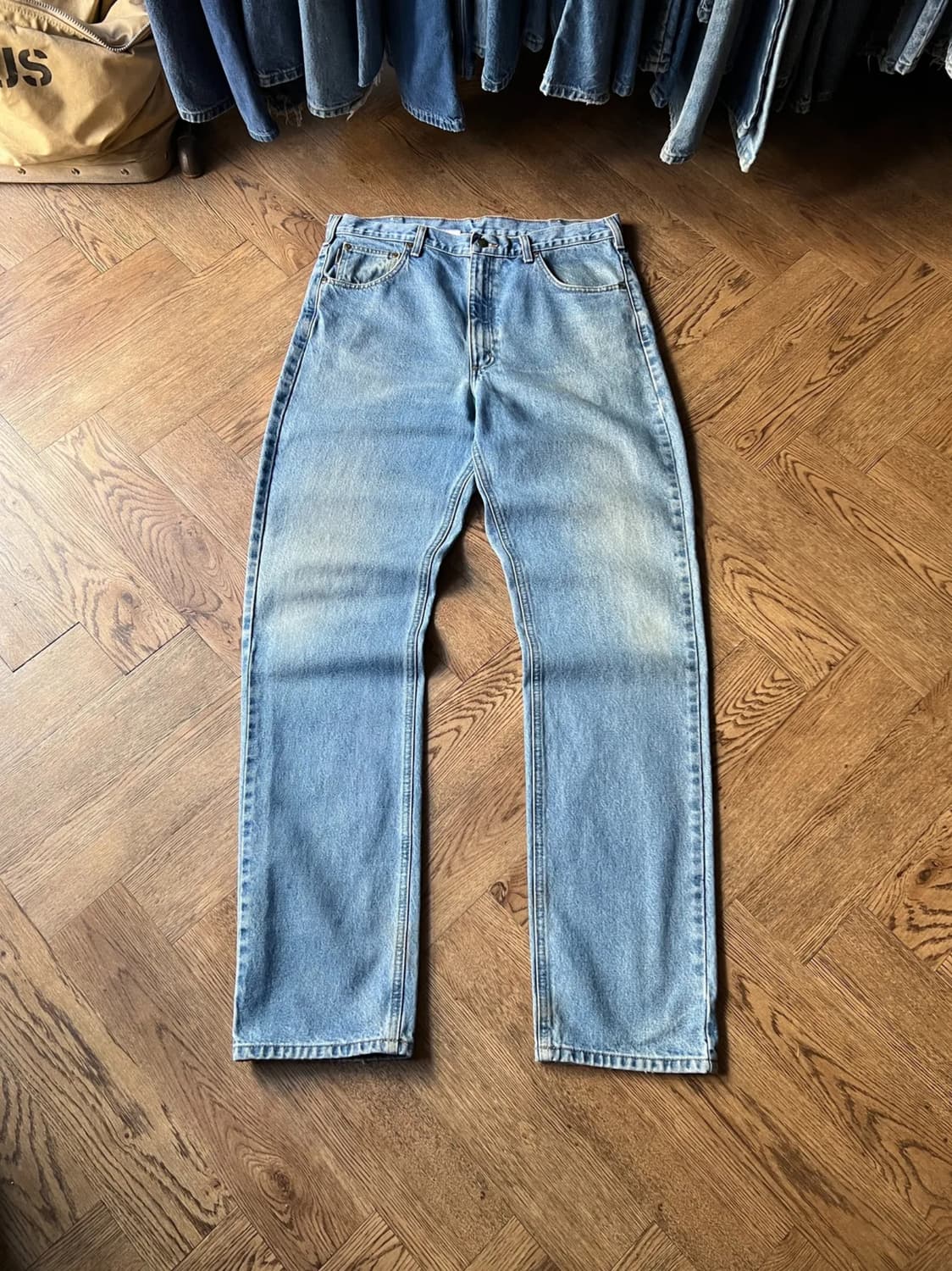 [36]칼하트 USA 빈티지 워싱 워크 데님 팬츠 상품이미지1