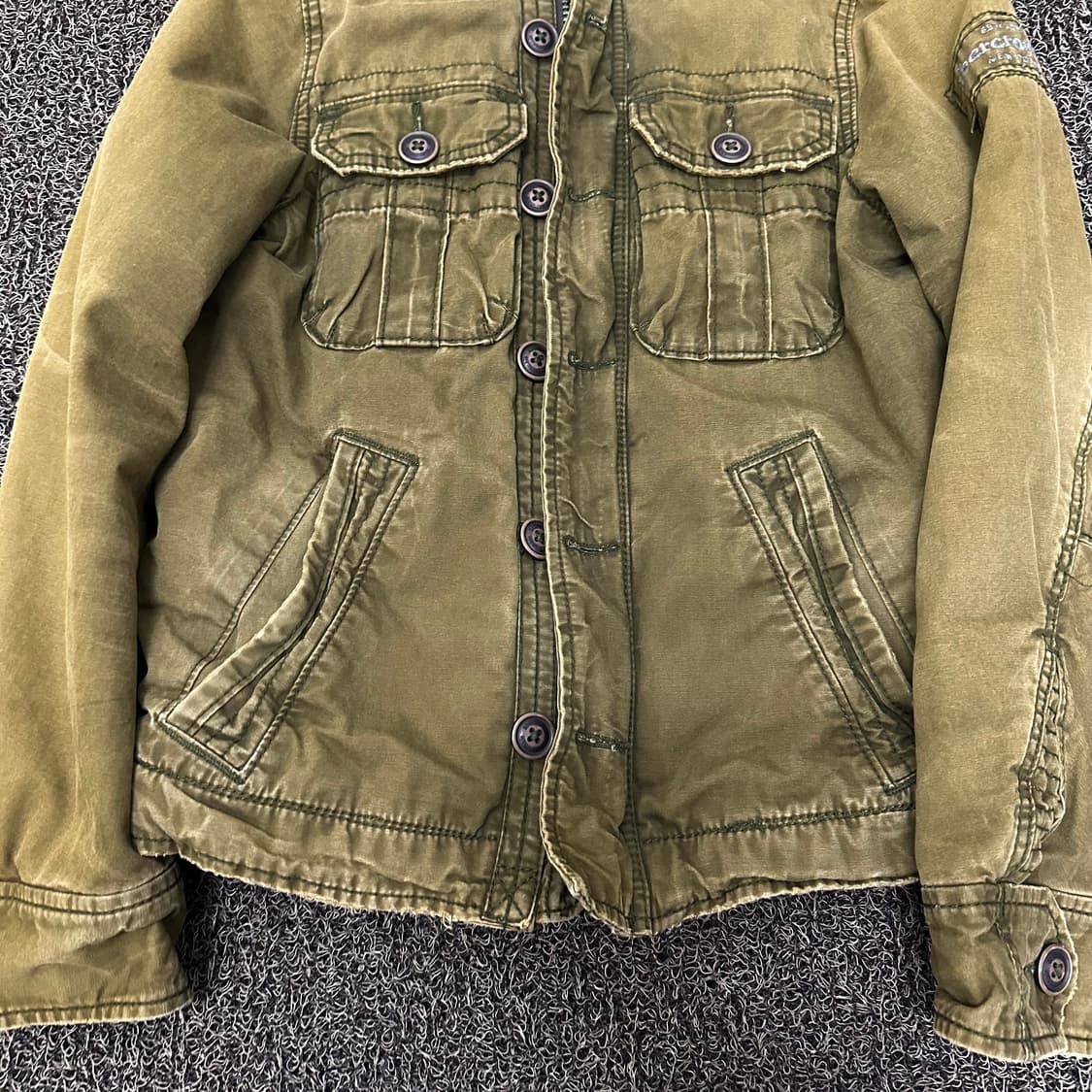 아베크롬비 밀리터리 필드 야상 점퍼 자켓 M 상품이미지3