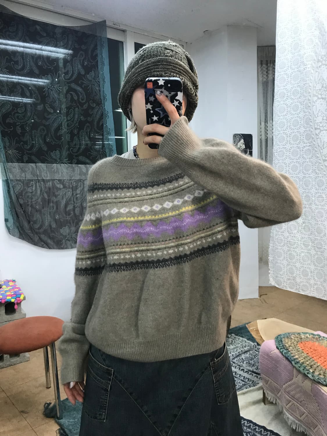 헤지스 여성 에스닉 니트  상품이미지1