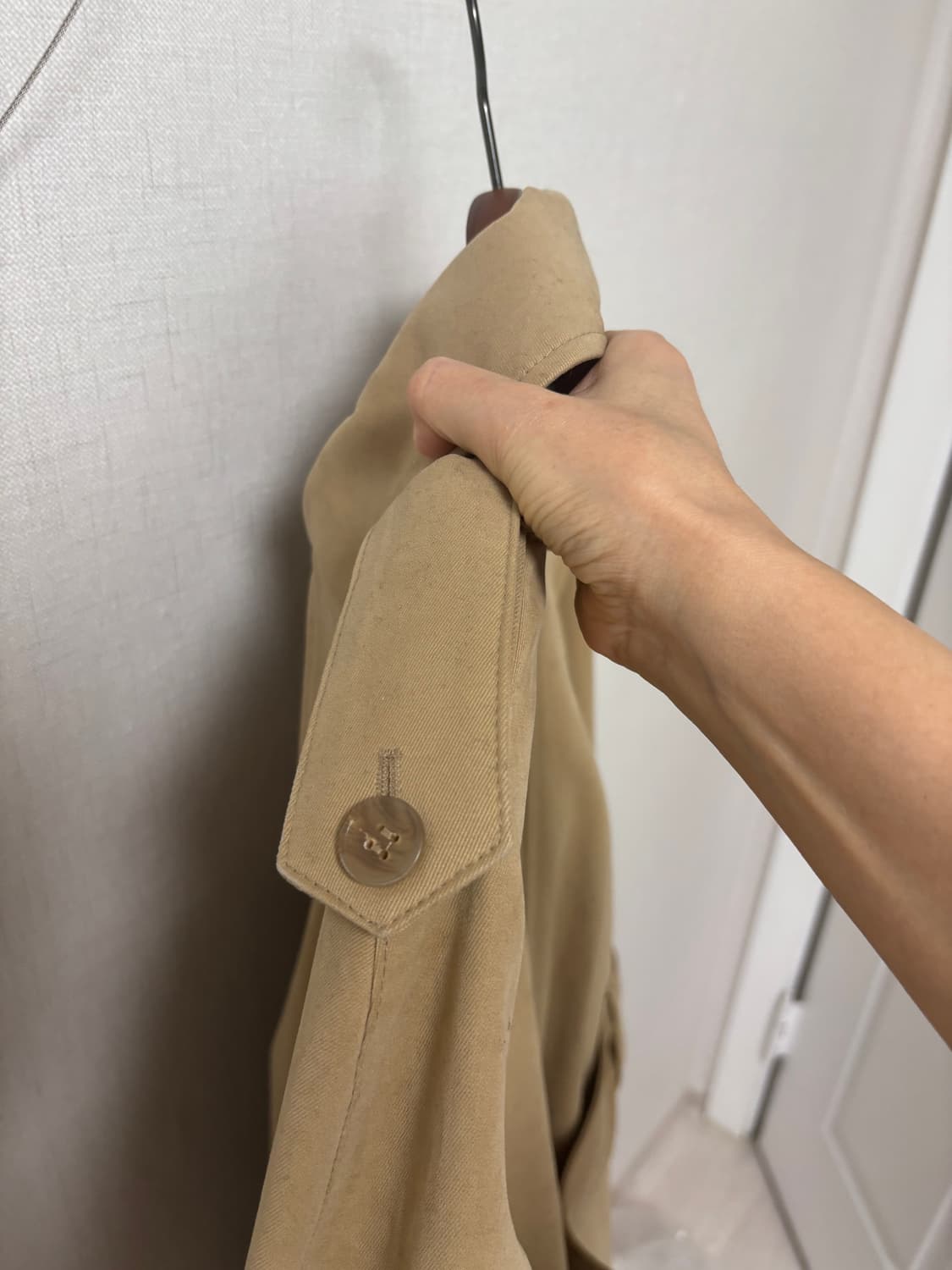 정품 아크네 스튜디오 바바리 트렌치 여성  코트 사이즈 32 상품이미지4