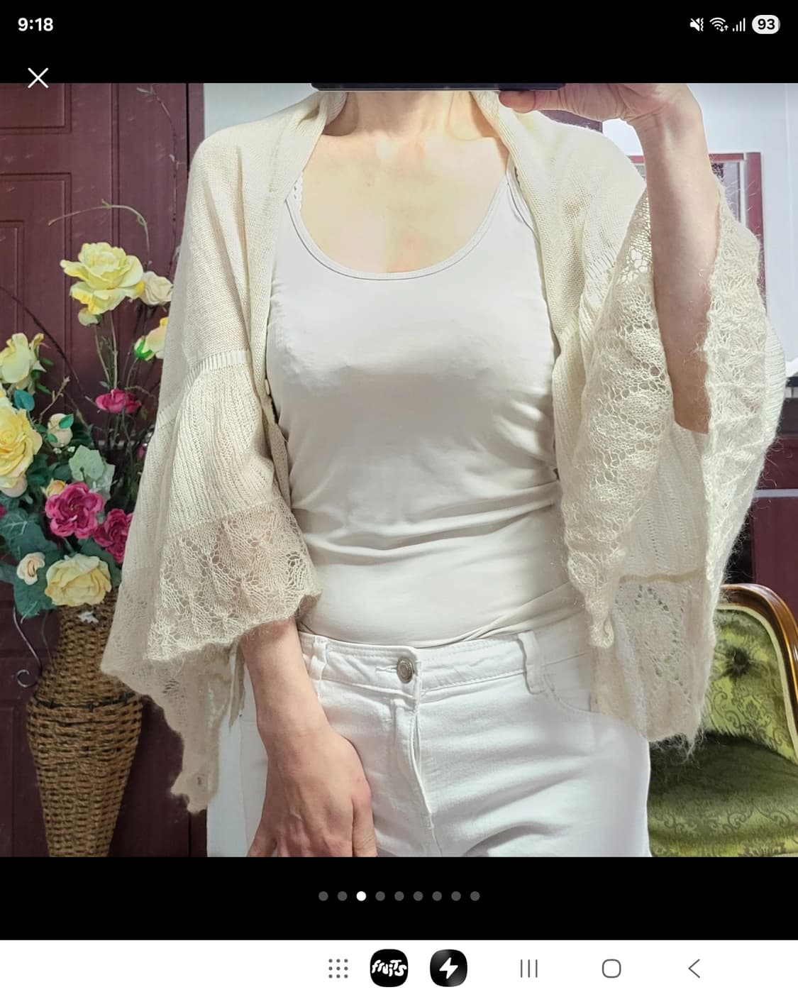 새상 프랑스 쿠가이 캐시미어 숄 가디건 상품이미지3