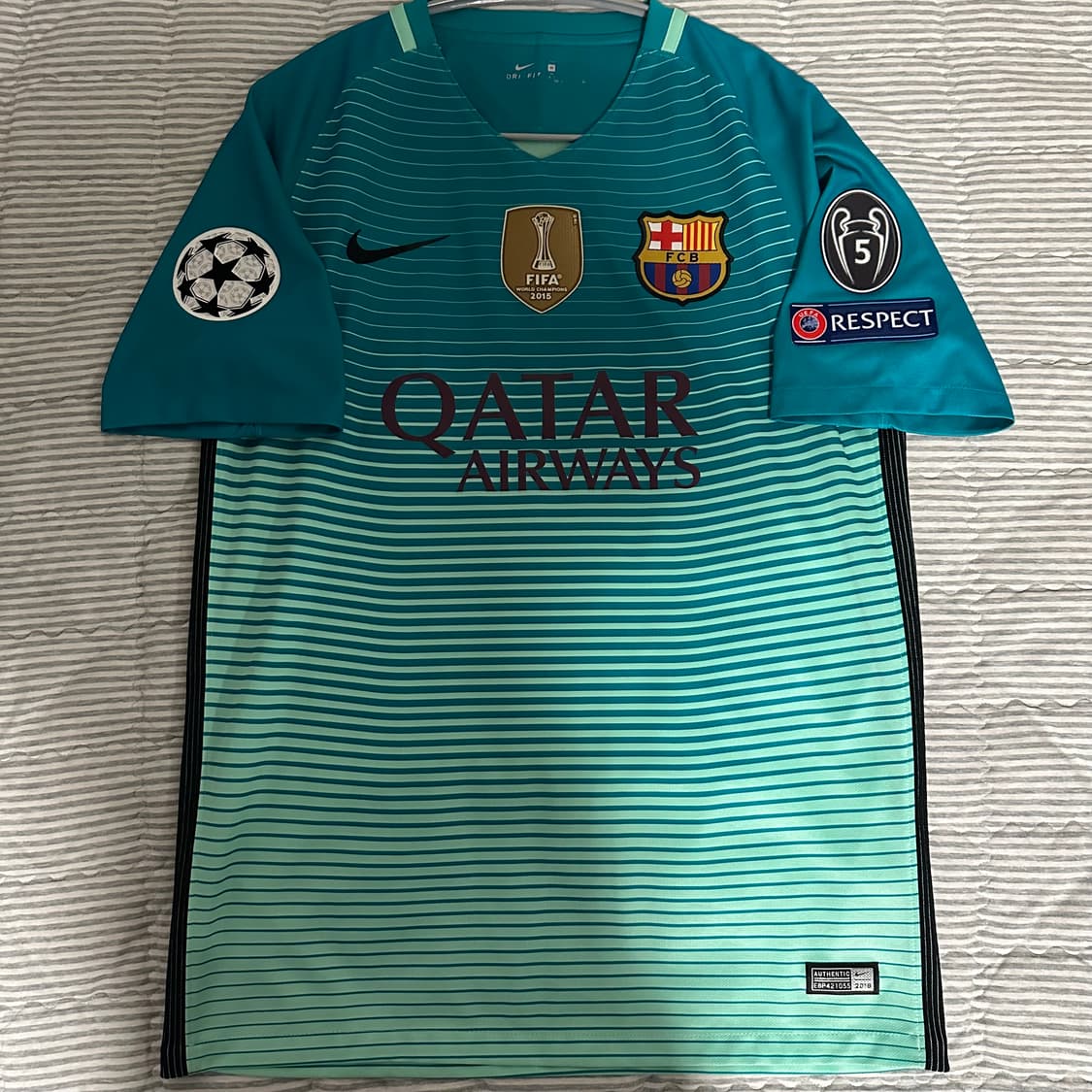 M) 16-17 바르셀로나 3rd 네이마르 챔스ver. 상품이미지1
