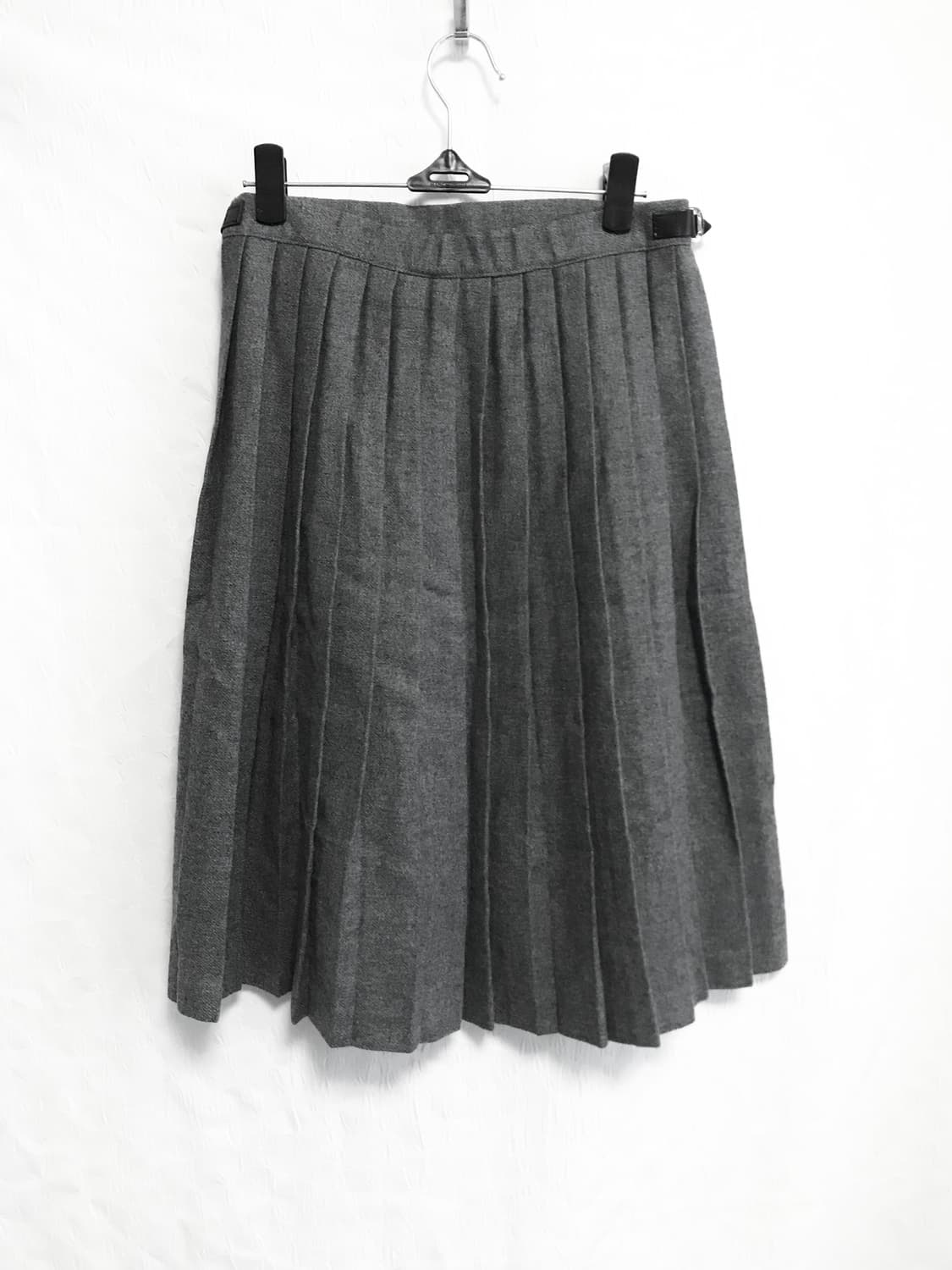 빈티지 니혼진 너드 버클 플리츠 랩 스커트 상품이미지3