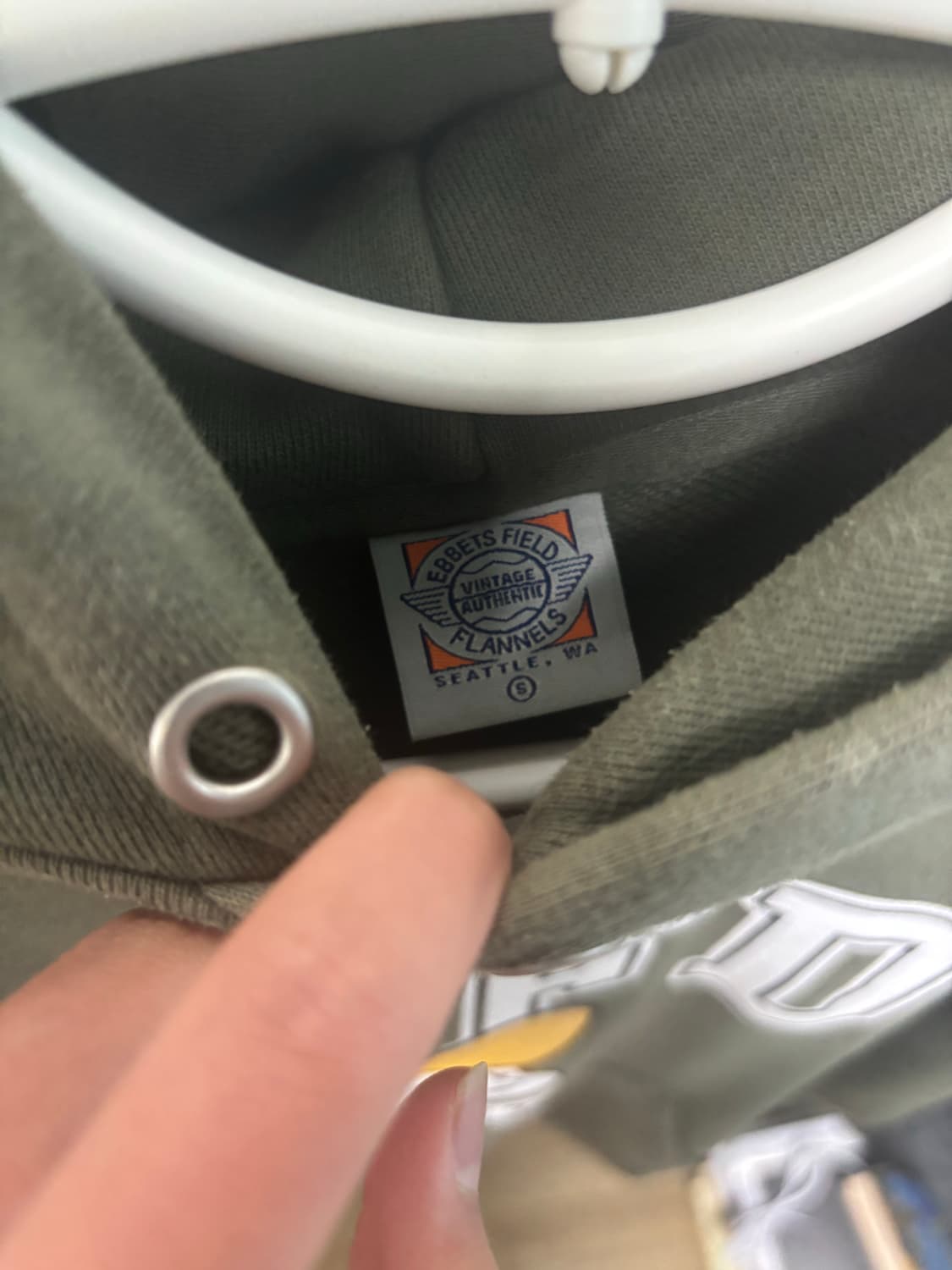 이벳필드 후드티 s 그린 상품이미지2