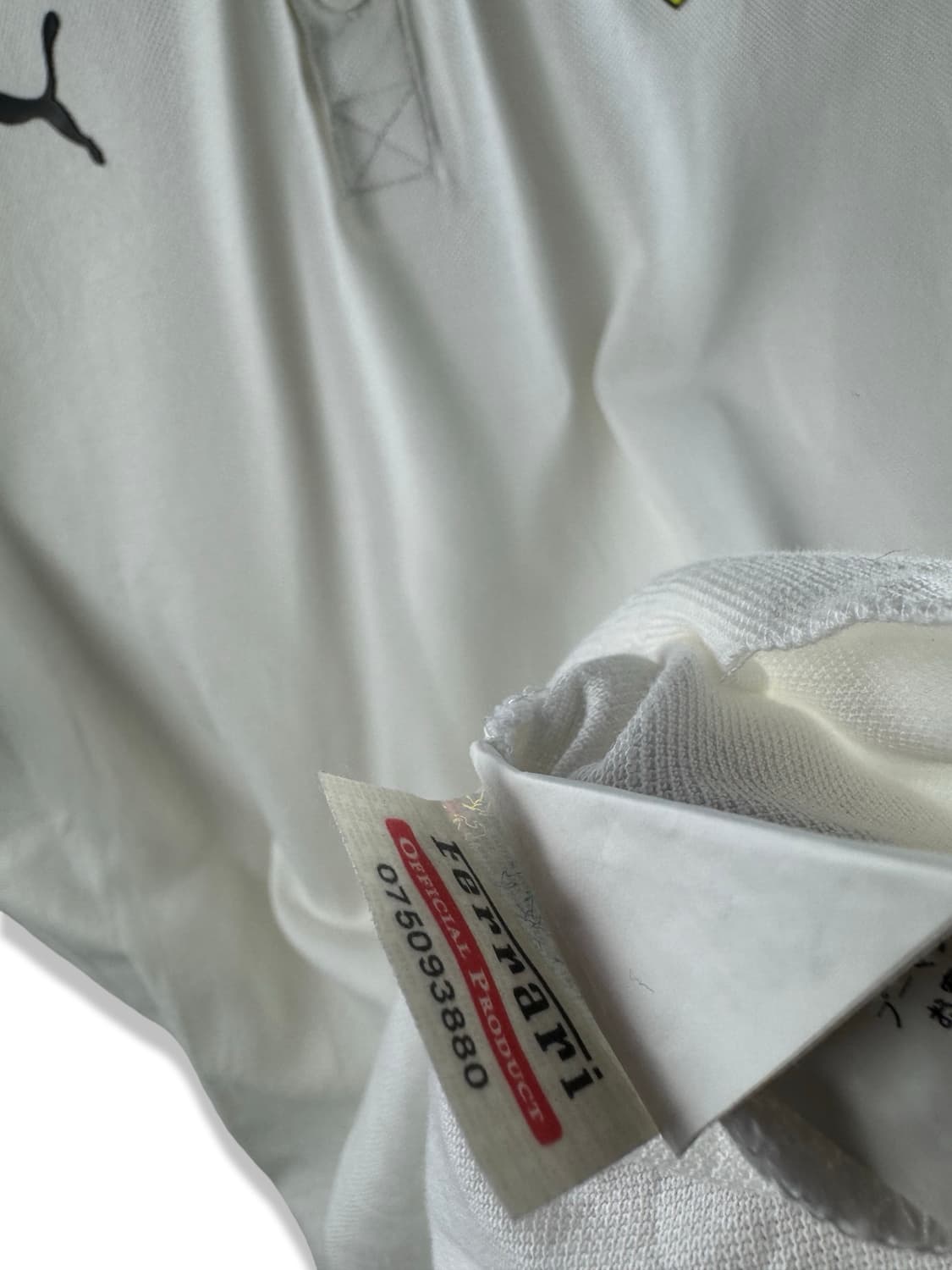 페라리X퓨마 화이트 카라티셔츠2786 상품이미지5