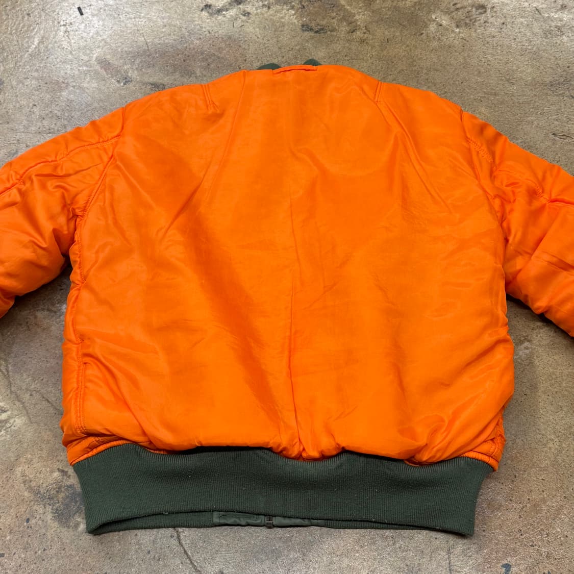 알파 인더스트리 양면 멀티 와팬 패치 카키 오렌지 항공점퍼 자켓 상품이미지8