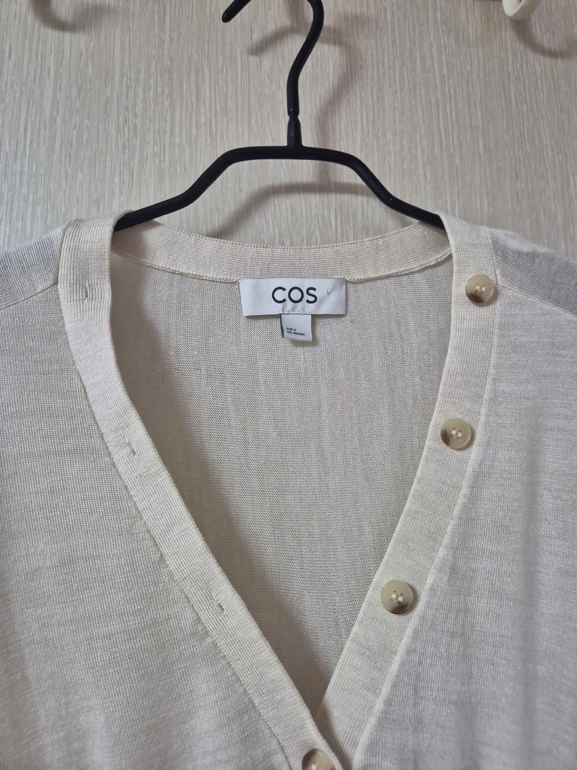 COS 크롭 울 블렌드 가디건  신형 상품이미지4