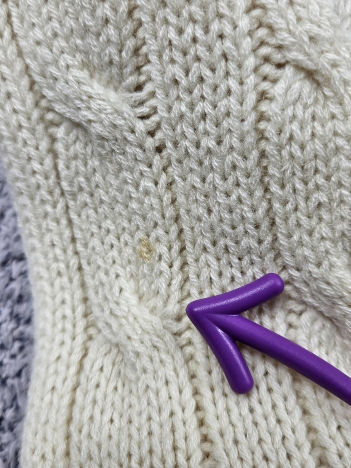 90's 폴로랄프로렌 크리켓 케이블 스웨터 니트 ( 90 )/ 10221 상품이미지6