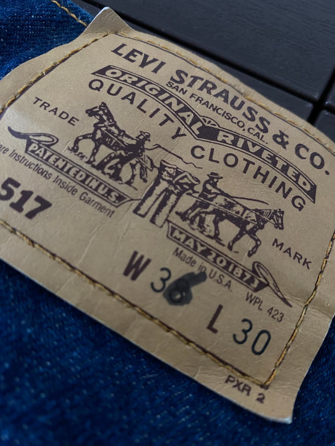 (38x30) 90s 리바이스 517 오렌지탭 USA 상품이미지7