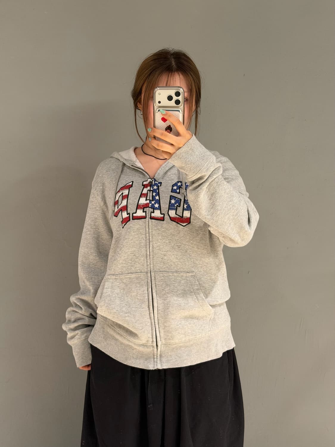 Gap American flag logo hood zip-up  상품이미지3