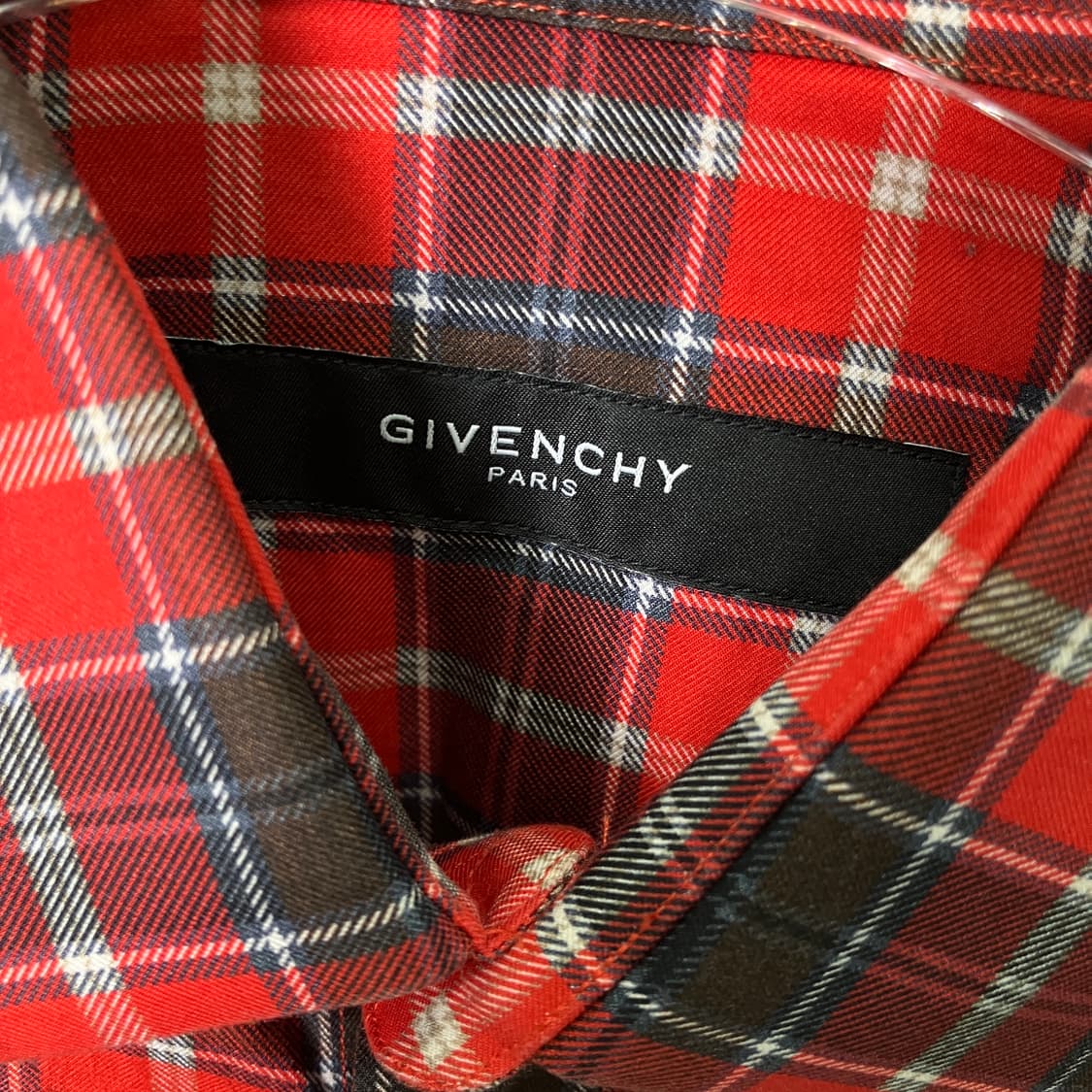 지방시 레드 스타 체크 셔츠 상품이미지3