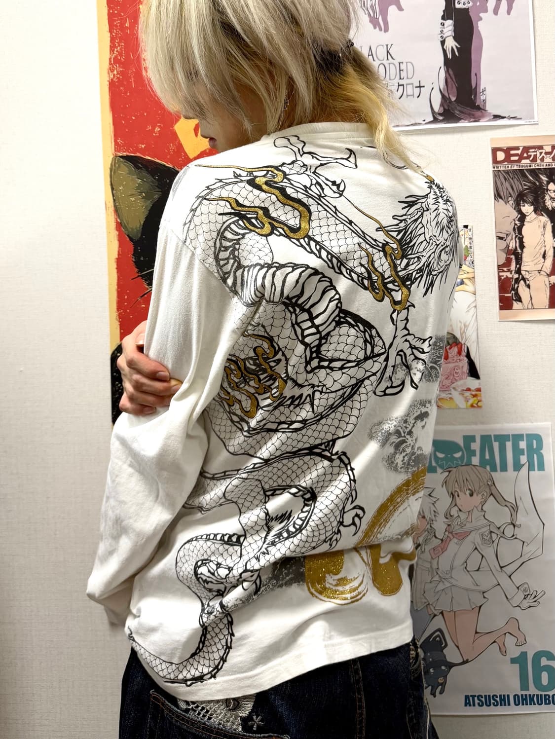 Bullet noise 오리엔탈 용 프린팅 롱슬리브 LL 상품이미지1