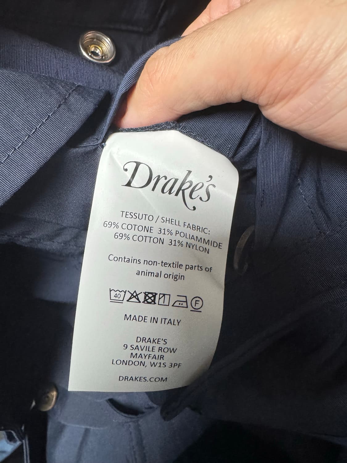 드레익스 drake’s m43 d43 m-43 d-43 네이비자켓 38 상품이미지6