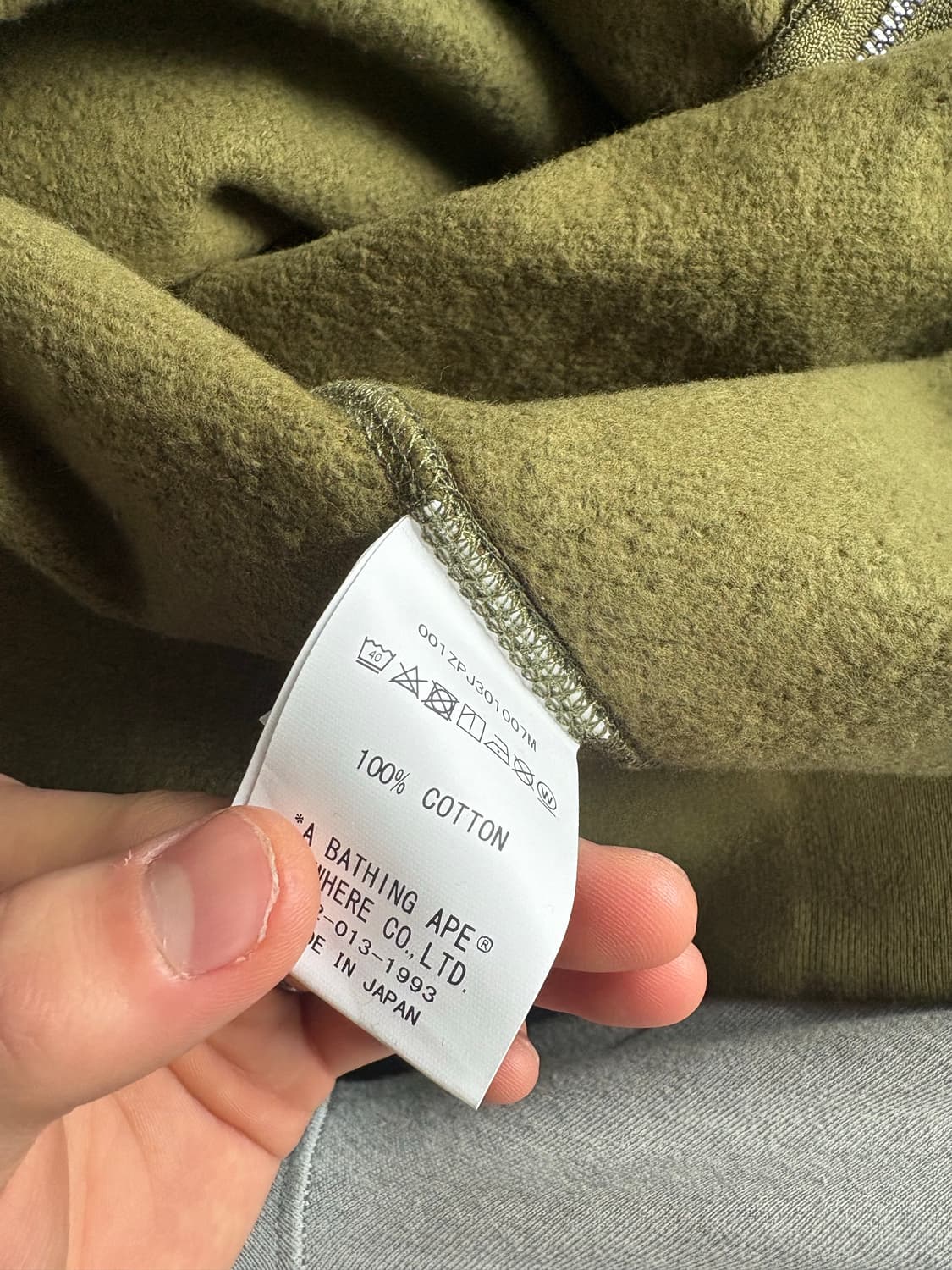 베이프 샤크후드 녹계 새상품 m 상품이미지2