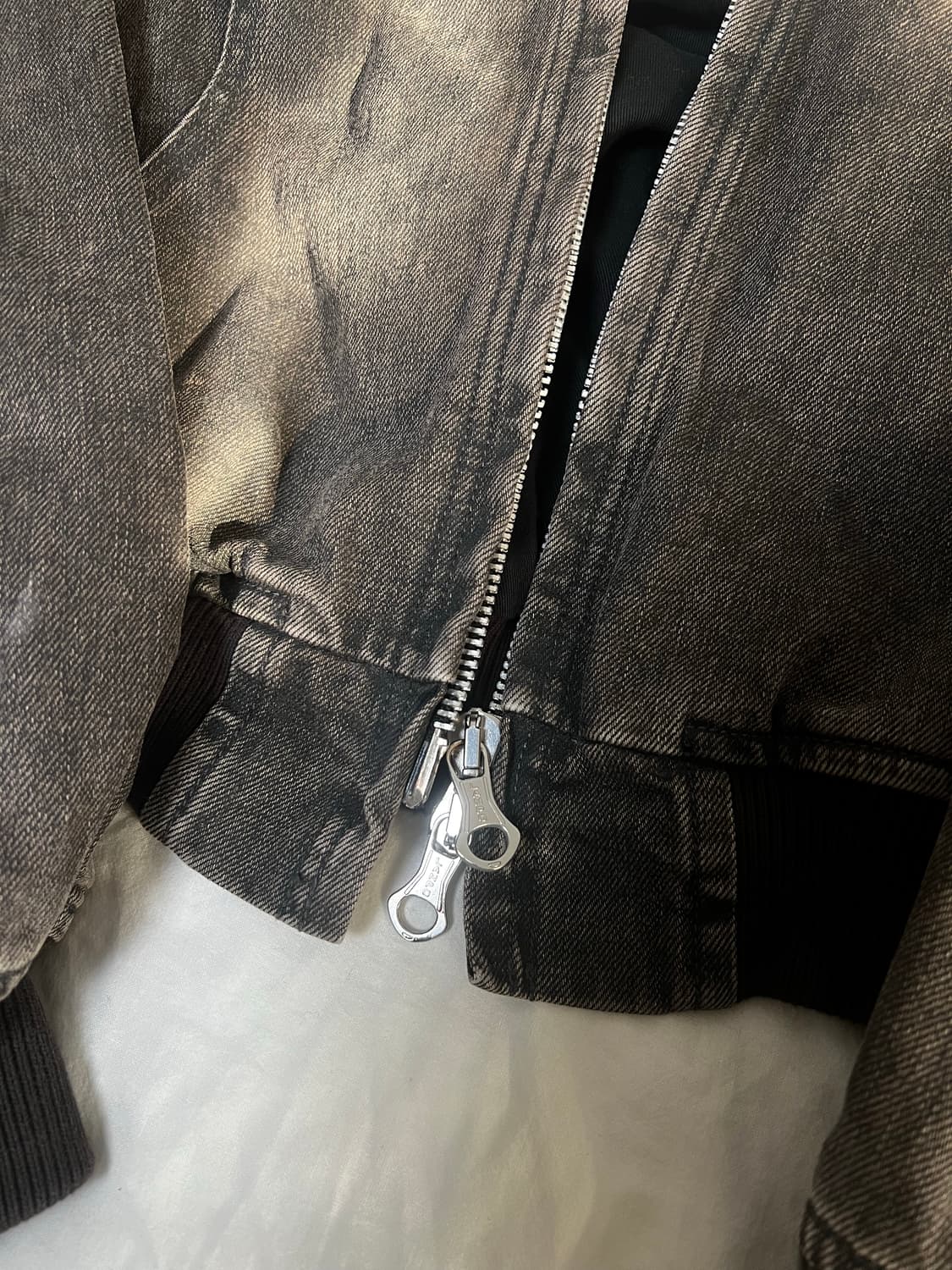 아워레가시 BANK 뱅크 후드 데님 자켓 코티드 블랙 48 상품이미지3