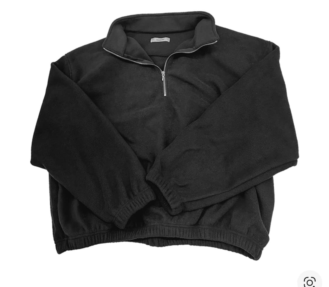 2) 논노드 하프집업 플리스 자켓 블랙 팝니더 상품이미지1