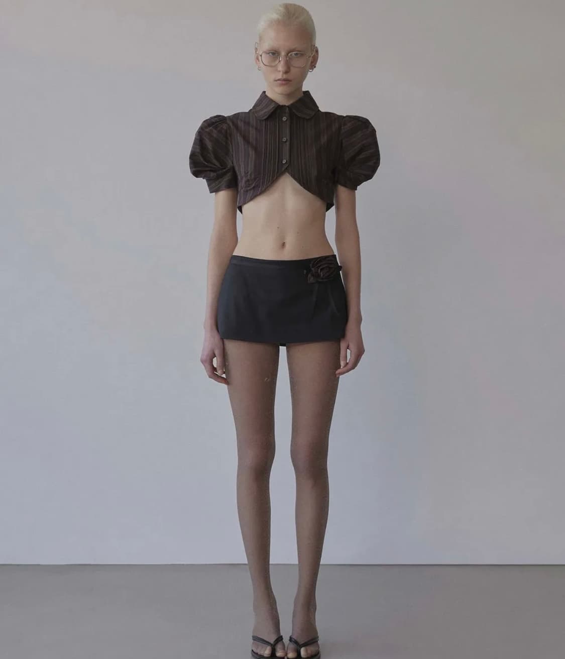 스컬프터 마이크로 미니 스커트 블랙 상품이미지2