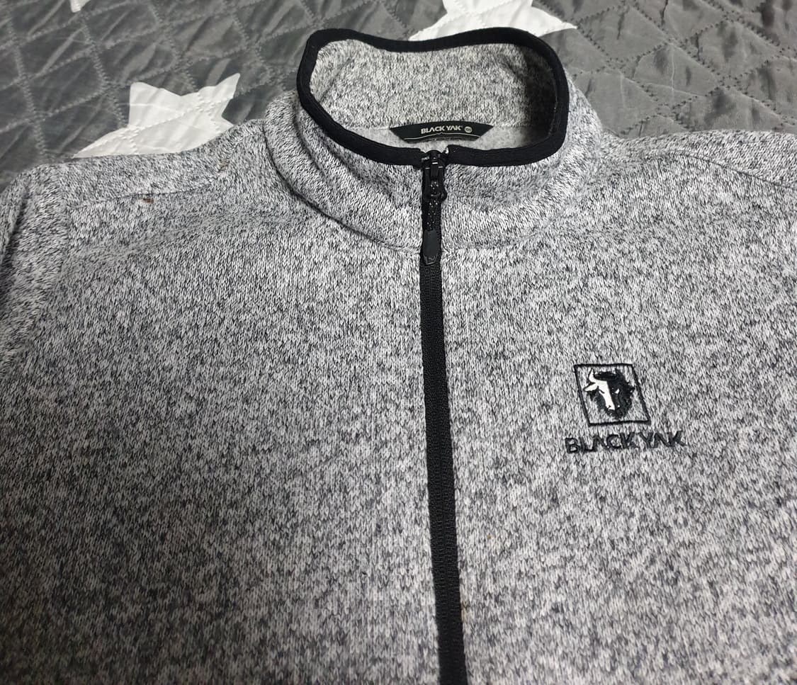 블랙야크 기모 후리스 집업자켓 그레이 (100) 상품이미지2