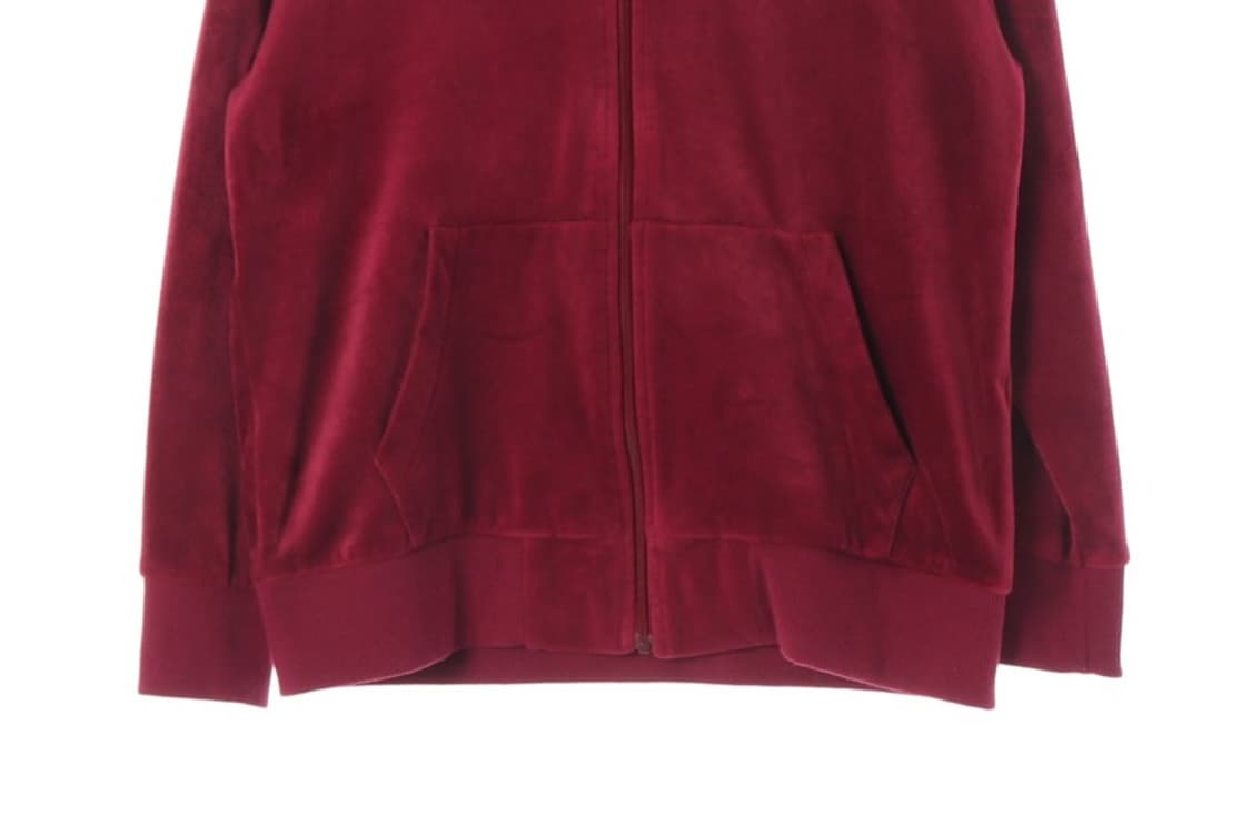 PUMA 로고 자수 벨벳 벨로아 후드 집업 L 상품이미지4