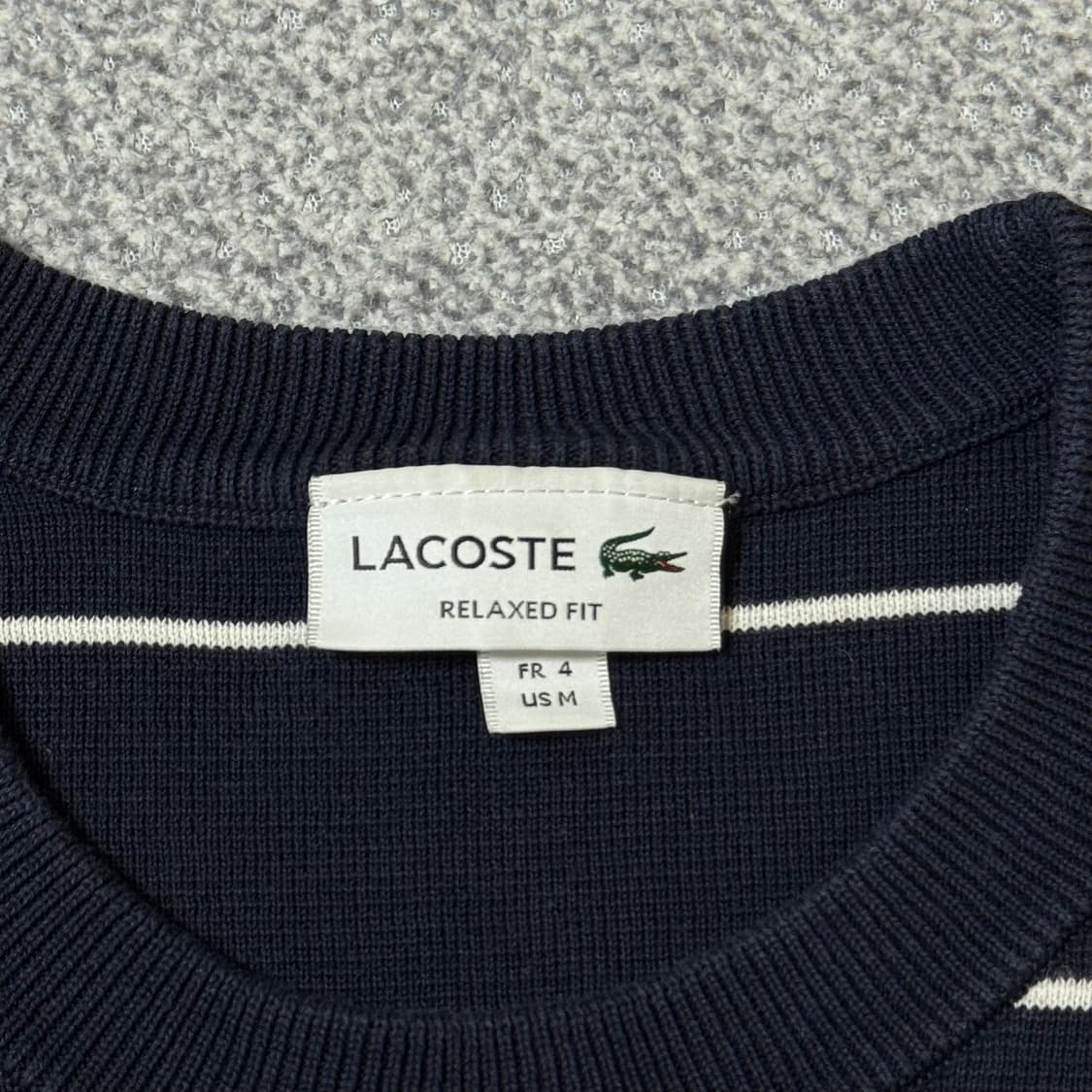 라코스테 스트라이프 니트 M 상품이미지4