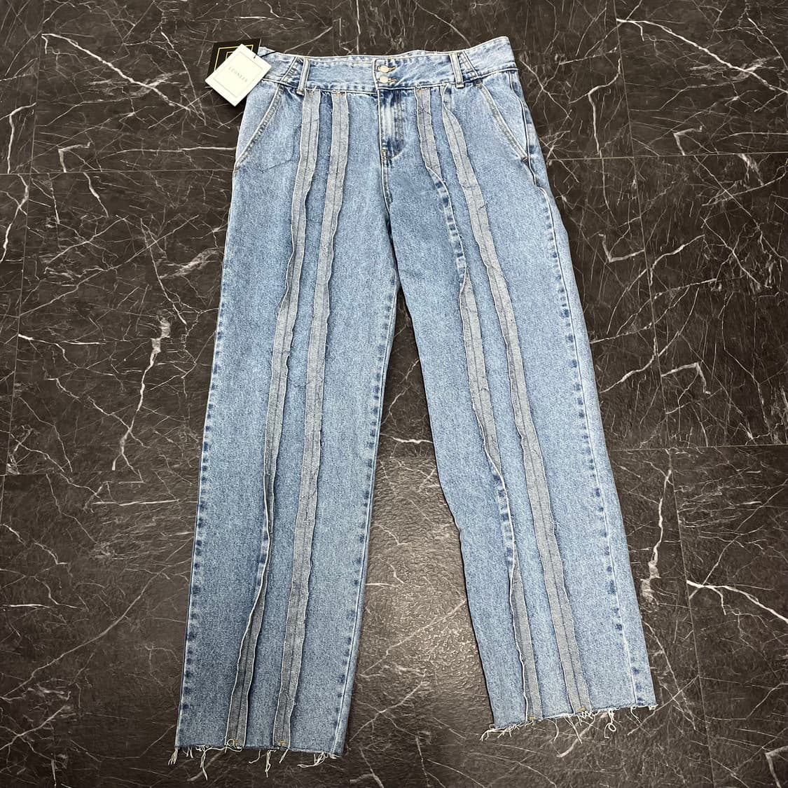 (새상품) 36in 루오니어 그런지 와이드 데님 팬츠 상품이미지5